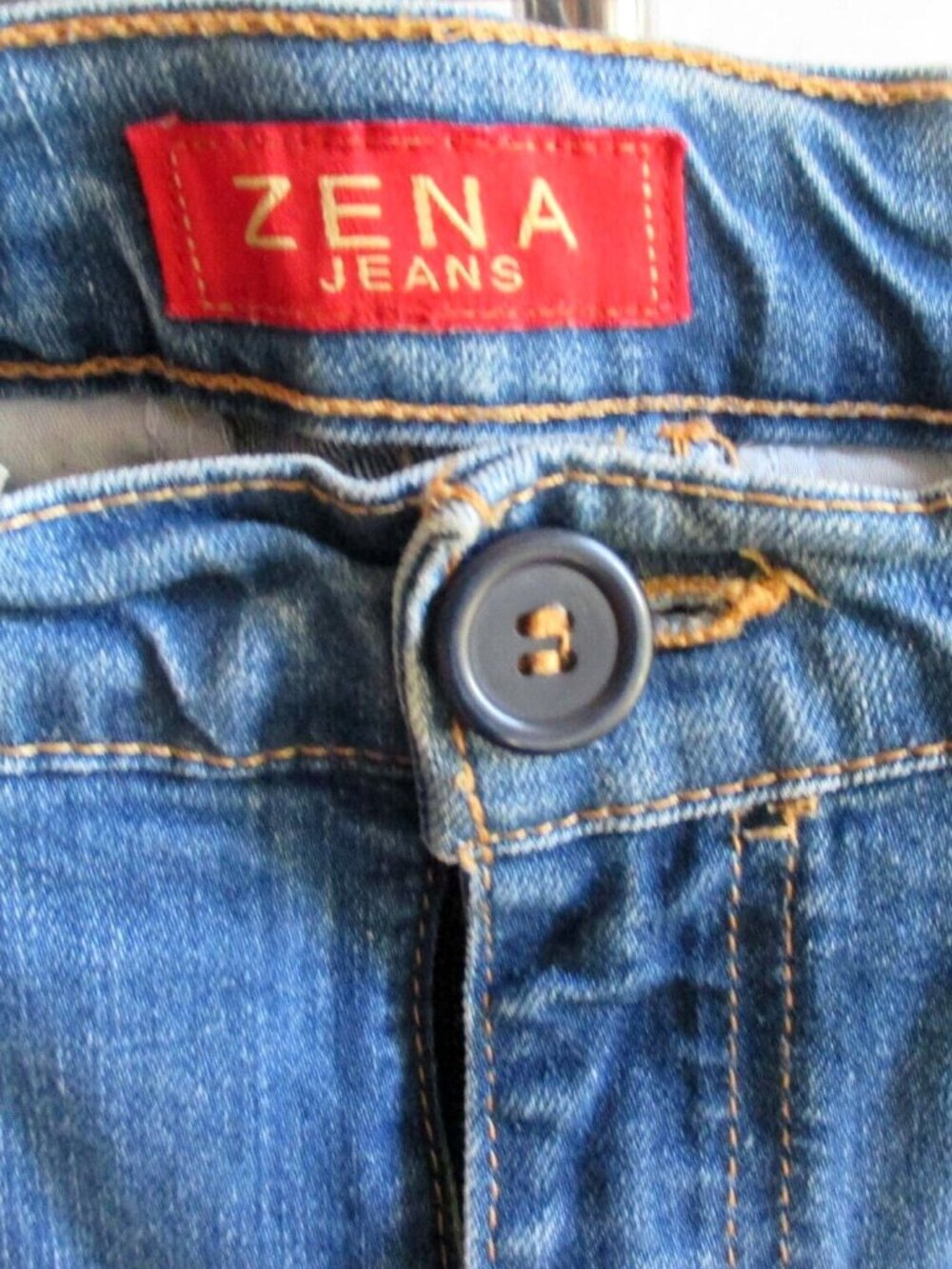 12 32x32  Zena Denim Jeans Arrowhead Loops Rancher Wife Vtg 80s ZENA INDIGO